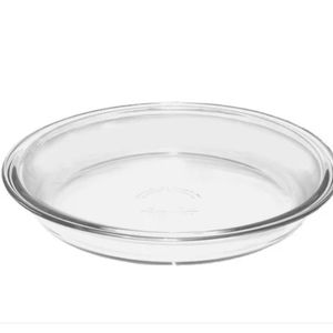 Unbranded Clear Glass 9" deep dish pie plate 0.75qt. USA made